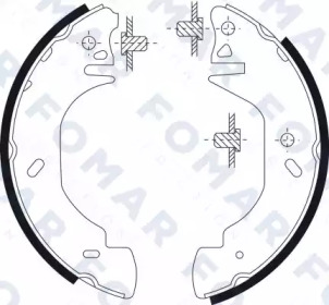 FOMAR FRICTION fo9093 -  Комплект тормозных колодок